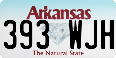AR license plate 393WJH
