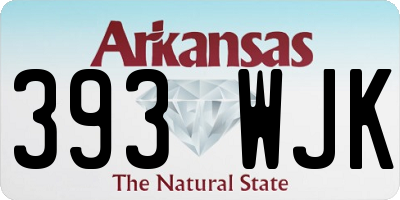 AR license plate 393WJK