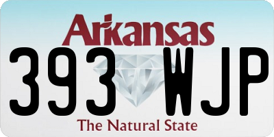 AR license plate 393WJP