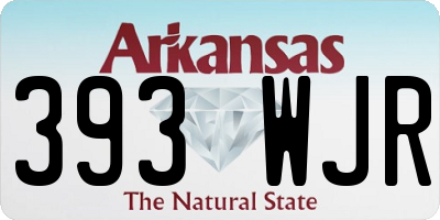 AR license plate 393WJR