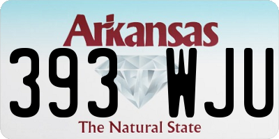 AR license plate 393WJU