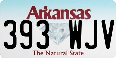 AR license plate 393WJV
