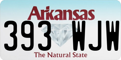 AR license plate 393WJW