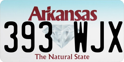 AR license plate 393WJX