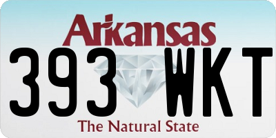 AR license plate 393WKT