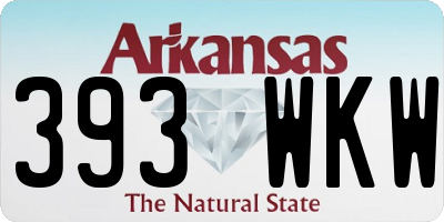 AR license plate 393WKW
