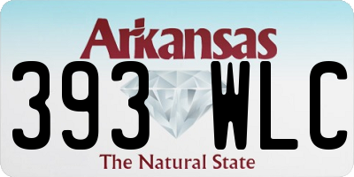 AR license plate 393WLC