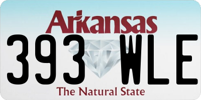 AR license plate 393WLE
