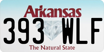 AR license plate 393WLF