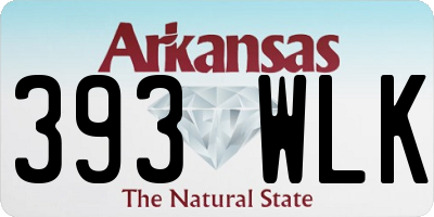 AR license plate 393WLK