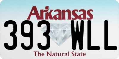 AR license plate 393WLL