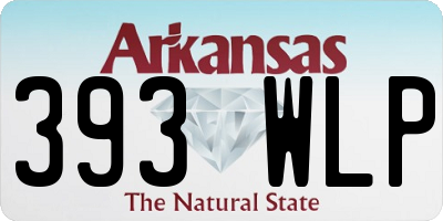 AR license plate 393WLP