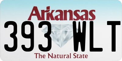 AR license plate 393WLT