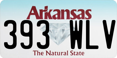AR license plate 393WLV