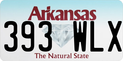 AR license plate 393WLX