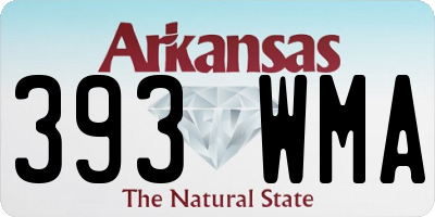 AR license plate 393WMA