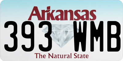 AR license plate 393WMB