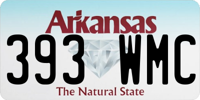 AR license plate 393WMC