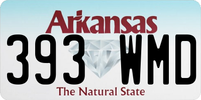 AR license plate 393WMD