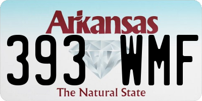 AR license plate 393WMF