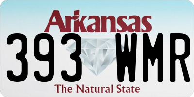 AR license plate 393WMR