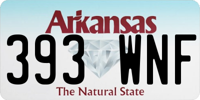 AR license plate 393WNF