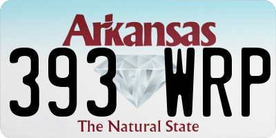 AR license plate 393WRP