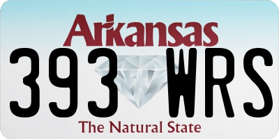 AR license plate 393WRS