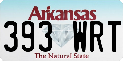 AR license plate 393WRT
