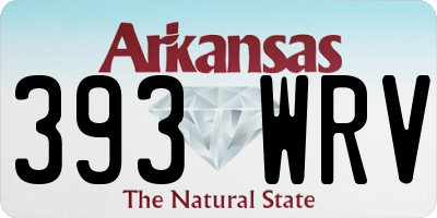 AR license plate 393WRV