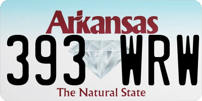 AR license plate 393WRW