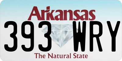 AR license plate 393WRY