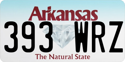 AR license plate 393WRZ
