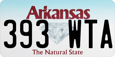 AR license plate 393WTA