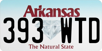 AR license plate 393WTD