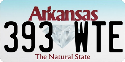 AR license plate 393WTE