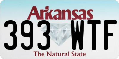 AR license plate 393WTF