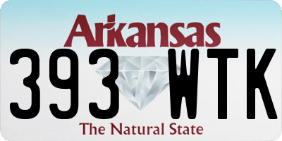 AR license plate 393WTK