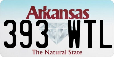 AR license plate 393WTL