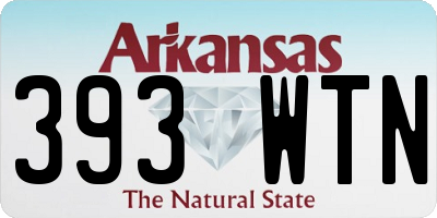 AR license plate 393WTN