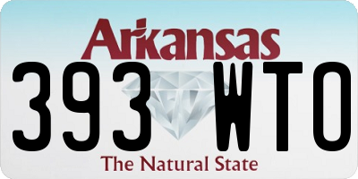 AR license plate 393WTO