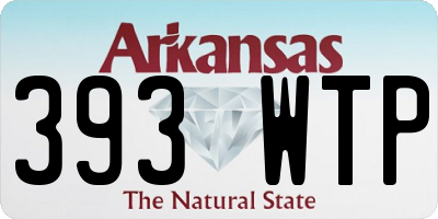 AR license plate 393WTP