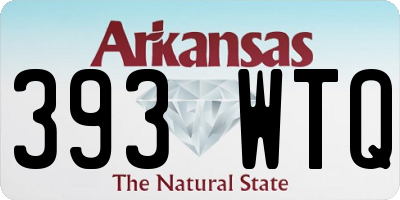 AR license plate 393WTQ