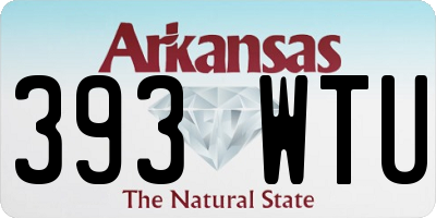 AR license plate 393WTU