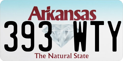 AR license plate 393WTY