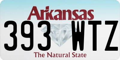 AR license plate 393WTZ