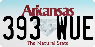 AR license plate 393WUE