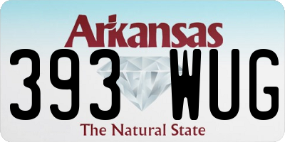 AR license plate 393WUG