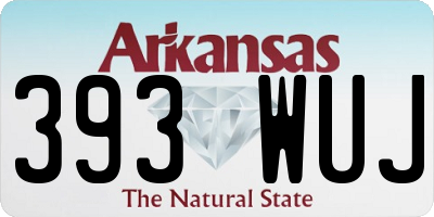 AR license plate 393WUJ