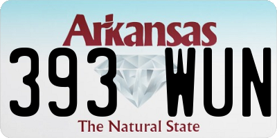 AR license plate 393WUN